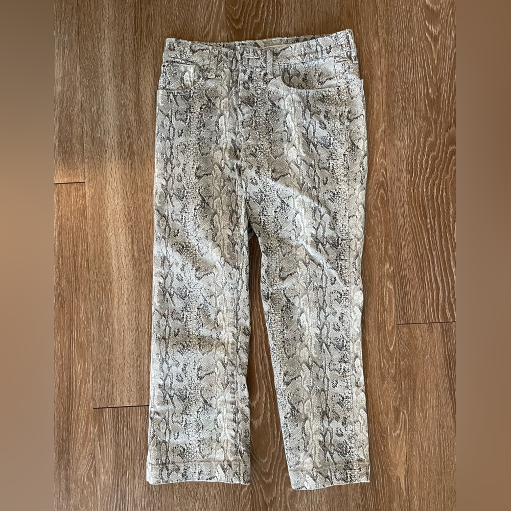 Lucky Brand Ava Mid Rise Snake Print Pants